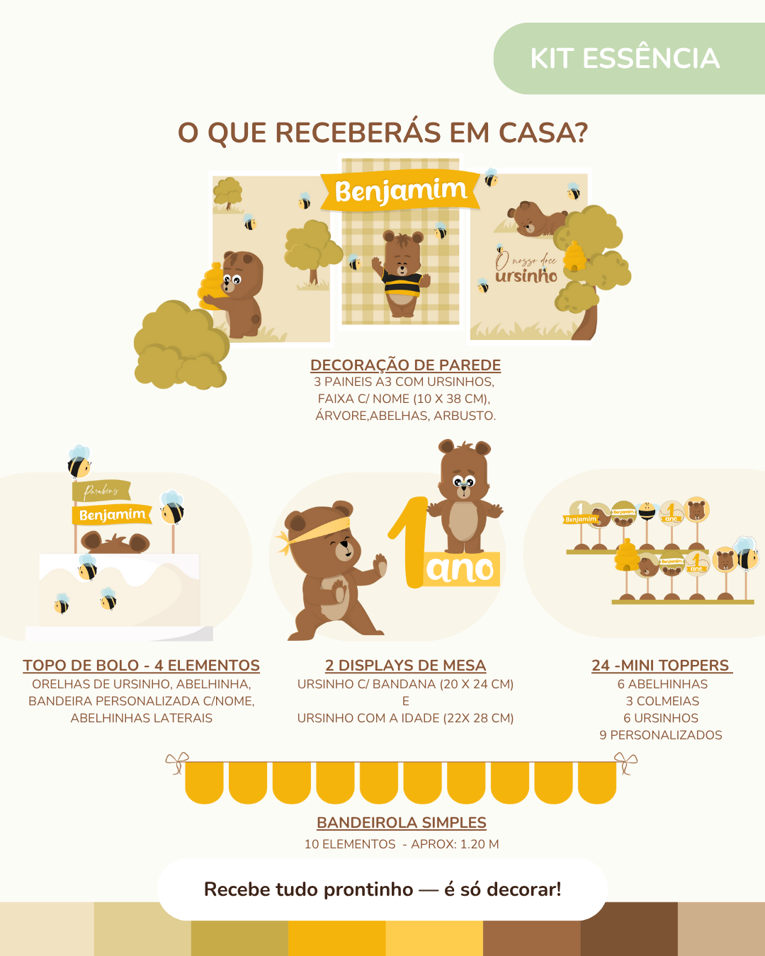 Kit de festa – Ursinho Ben 9