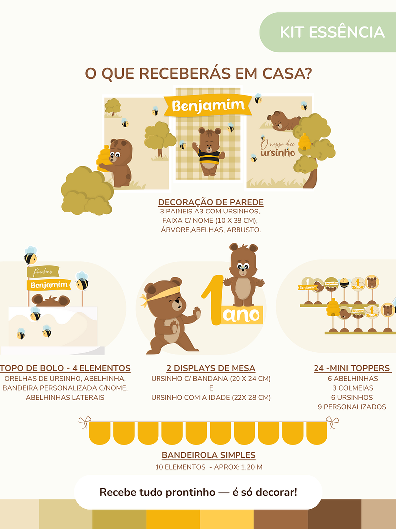 Kit de festa – Ursinho Ben 9