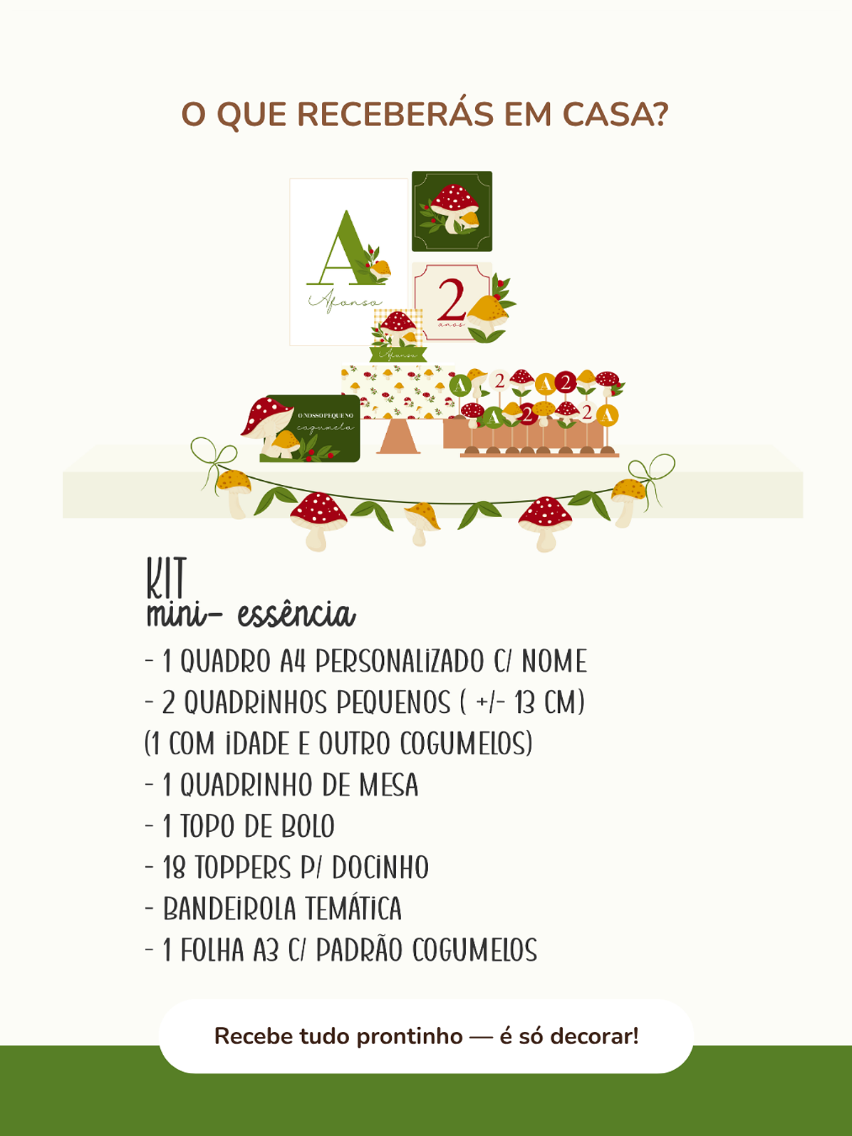 Kit de festa – Cogumelos 6