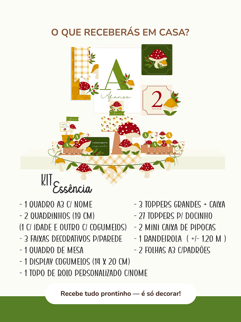Kit de festa – Cogumelos 3