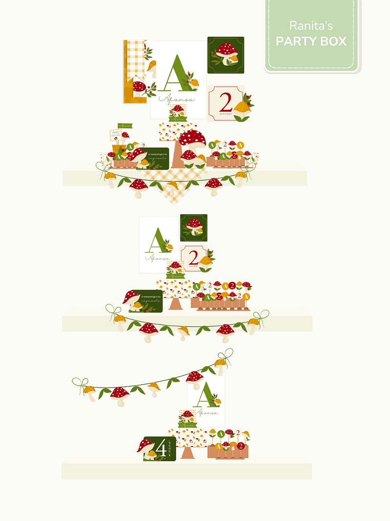 Kit de festa – Cogumelos 2