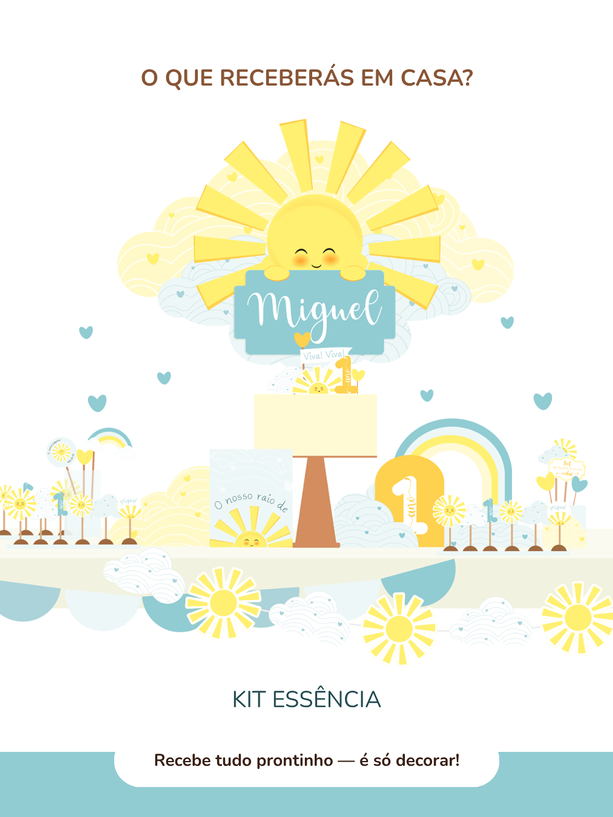 Kit de festa – Raio de Sol - Sunshine 3
