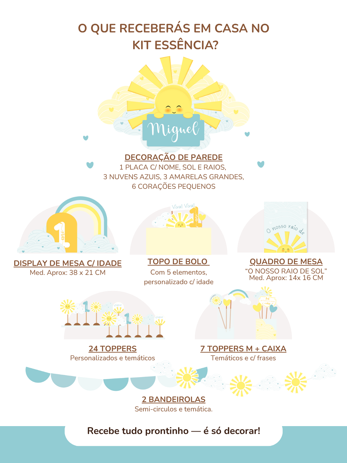 Kit de festa – Raio de Sol - Sunshine 4