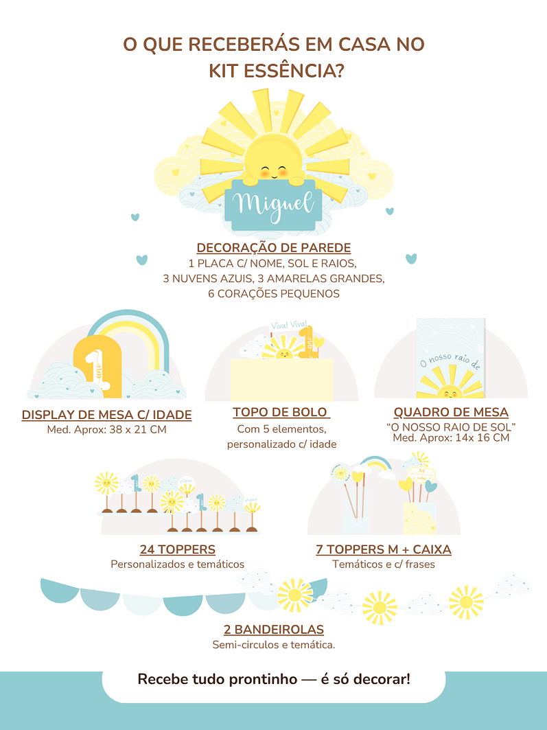 Kit de festa – Raio de Sol - Sunshine 4
