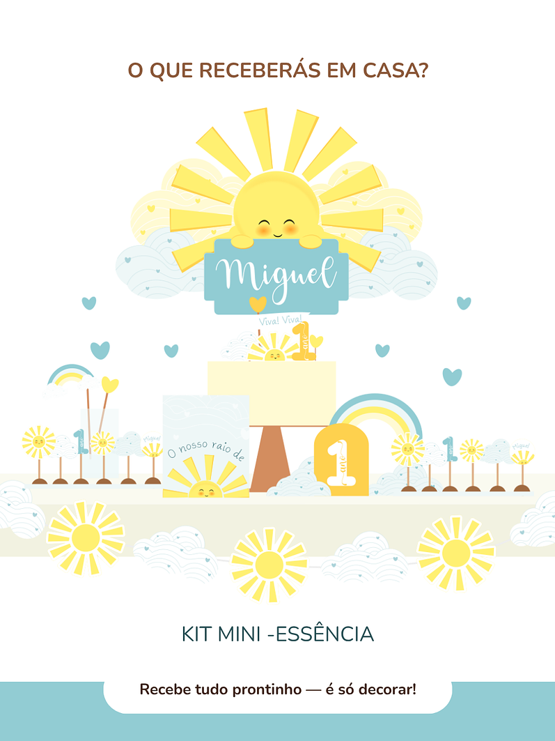 Kit de festa – Raio de Sol - Sunshine 5