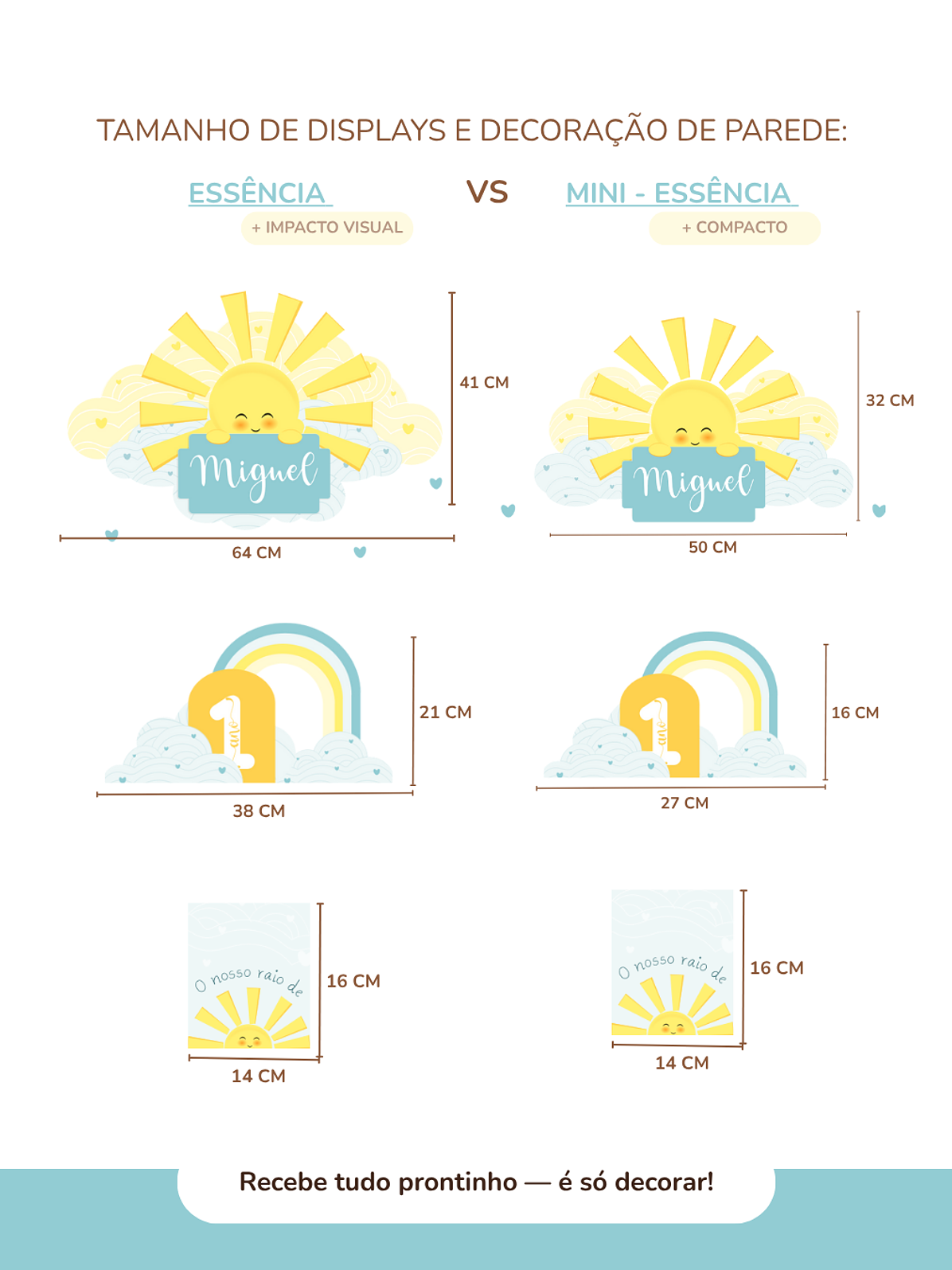 Kit de festa – Raio de Sol - Sunshine 7