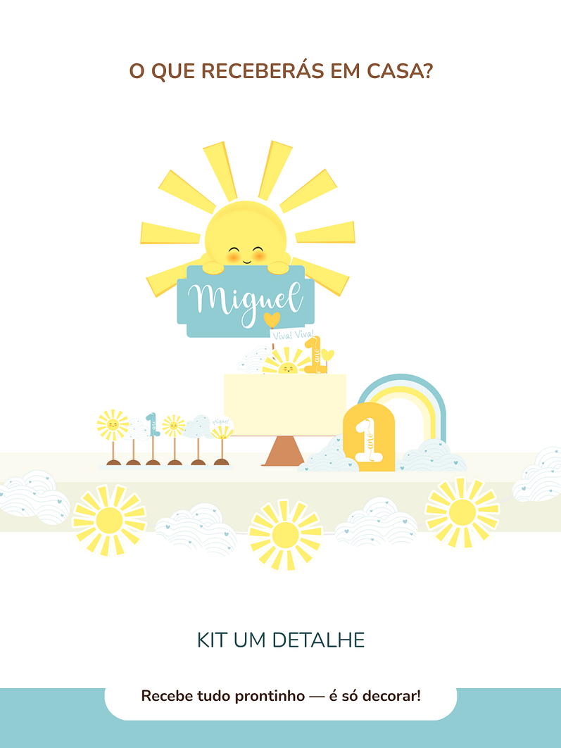 Kit de festa – Raio de Sol - Sunshine 9
