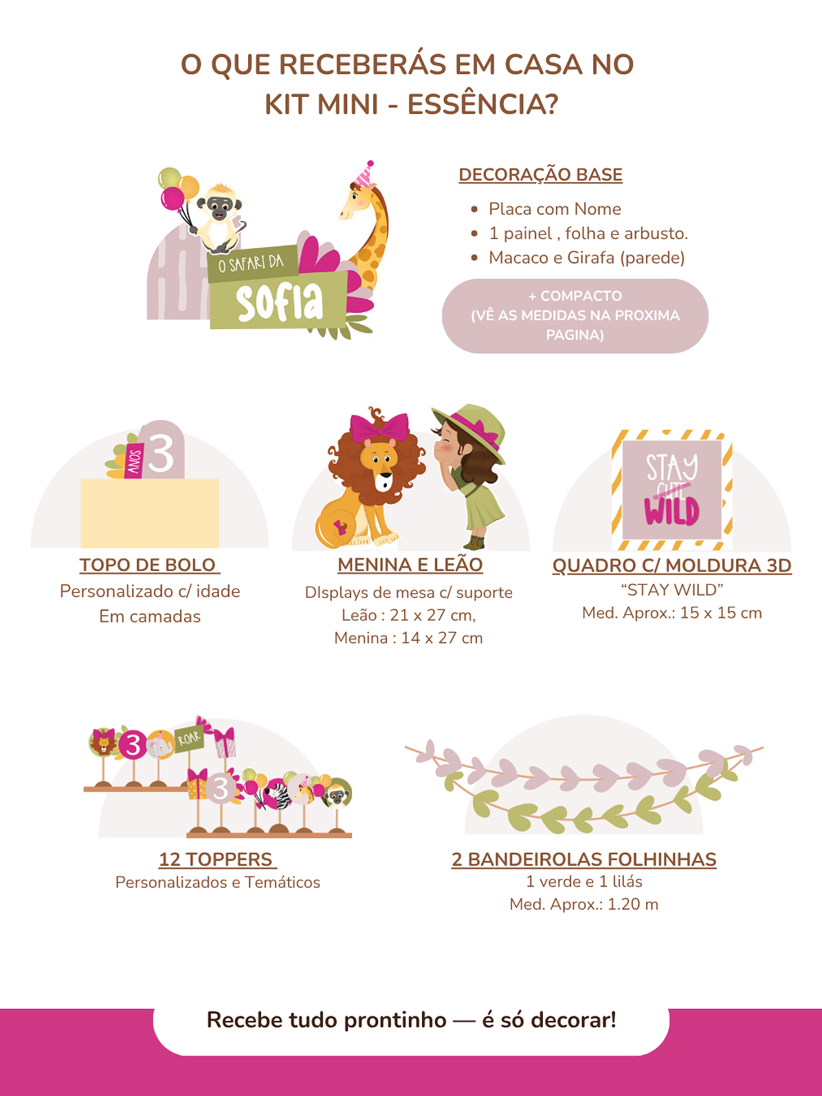 Kit de festa – Safari - Stay Wild Girl 6