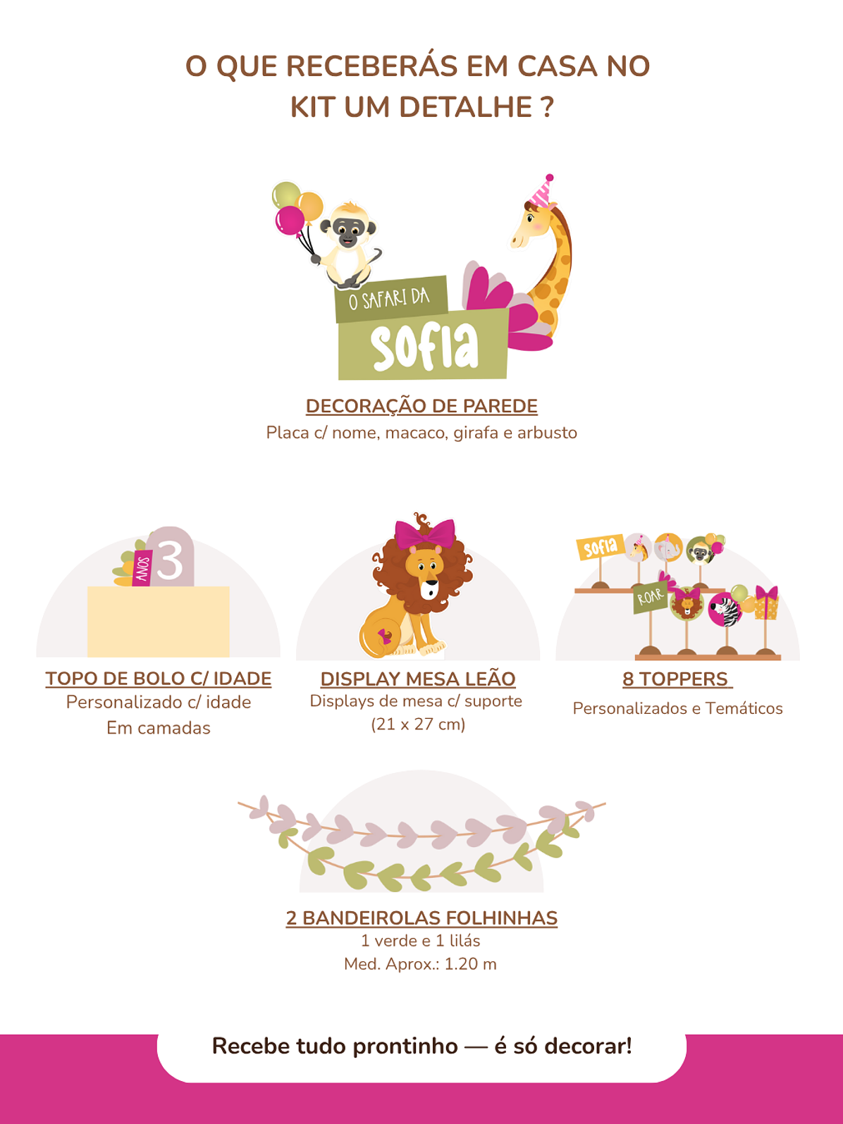 Kit de festa – Safari - Stay Wild Girl 4