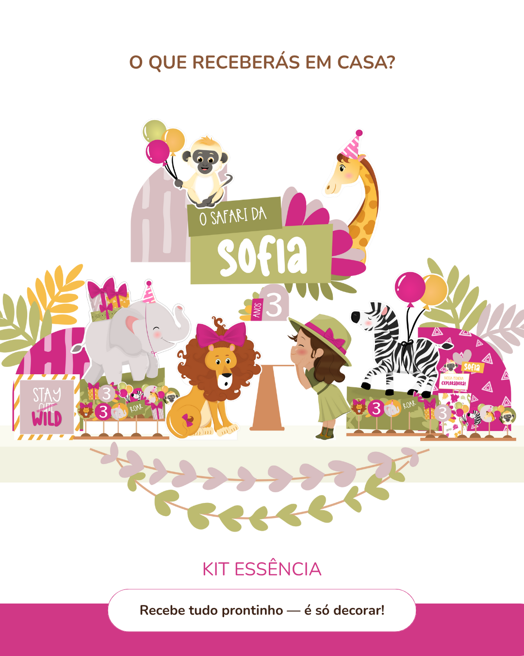 Kit de festa – Safari - Stay Wild Girl 7
