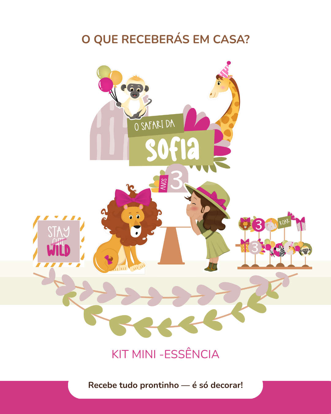 Kit de festa – Safari - Stay Wild Girl 5