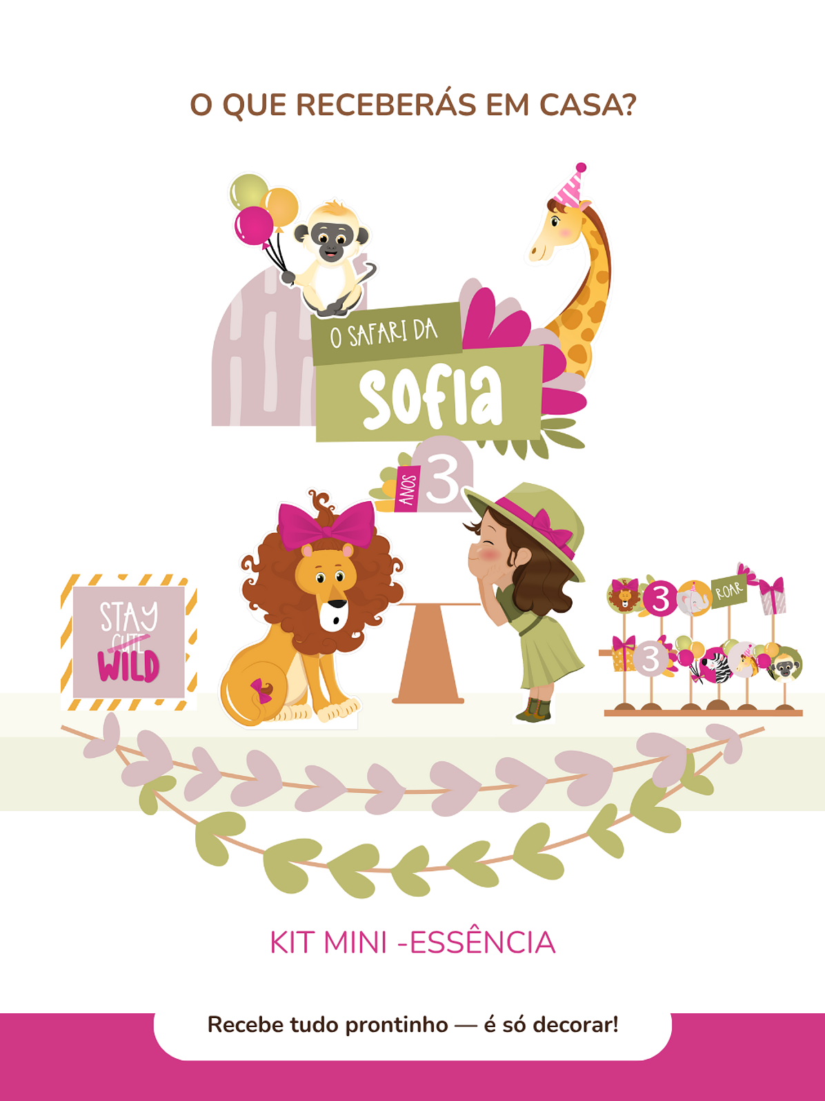 Kit de festa – Safari - Stay Wild Girl 5