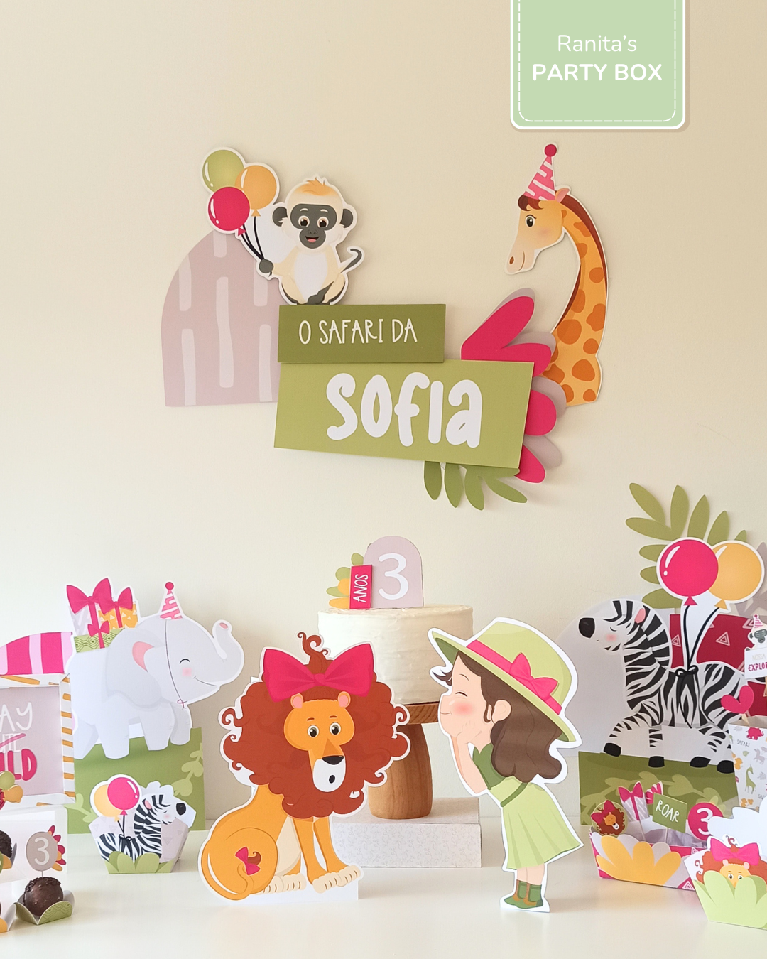 Kit de festa – Safari - Stay Wild Girl 1