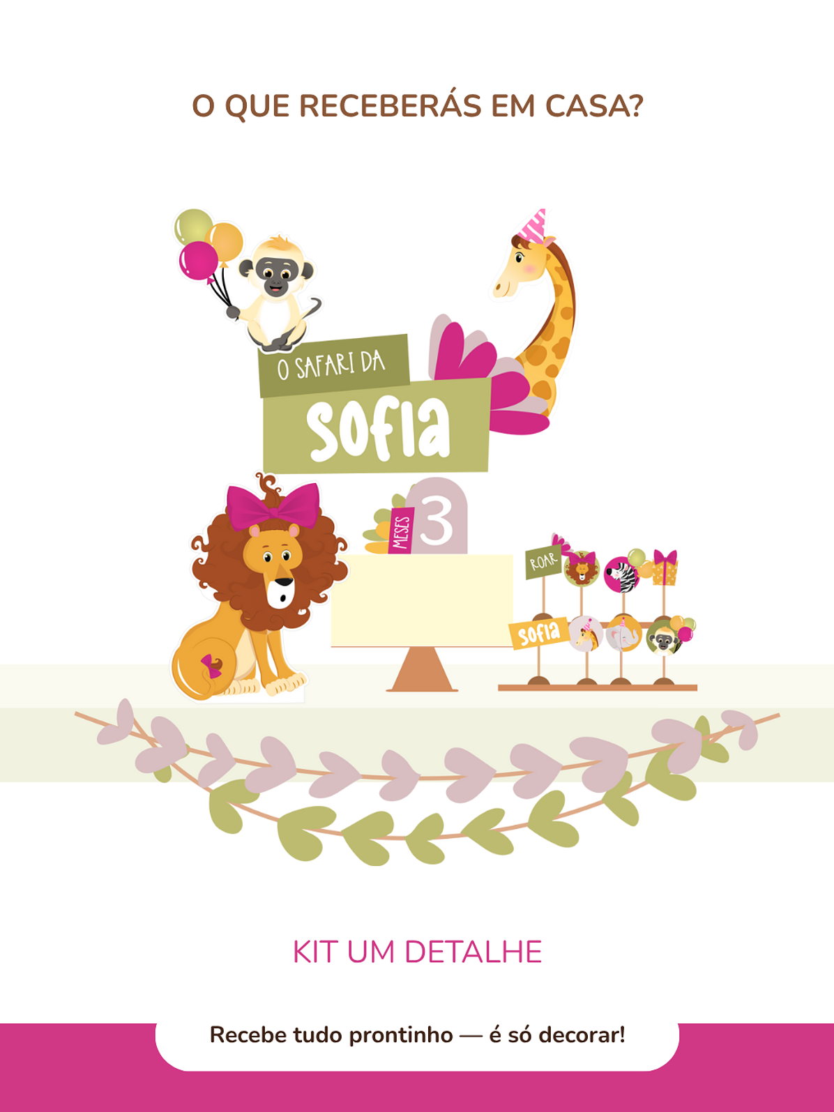 Kit de festa – Safari - Stay Wild Girl 3