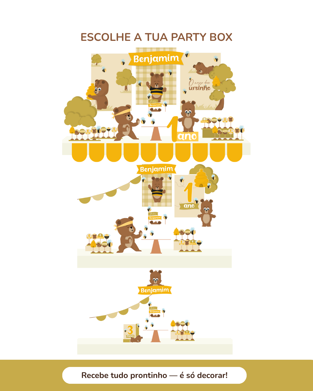 Kit de festa – Ursinho Ben 2