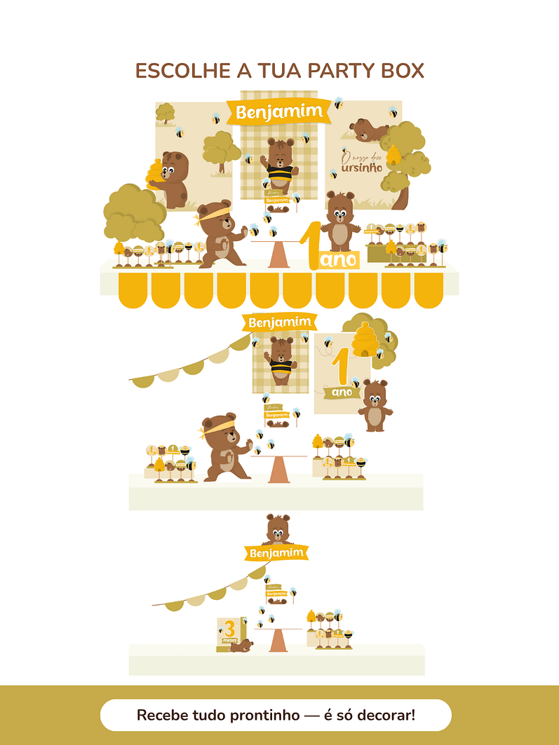 Kit de festa – Ursinho Ben 2