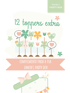 Toppers Extra | 12 Unid. - Desenhados para ti.
