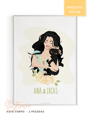 Ilustração Personalizada - Meio corpo