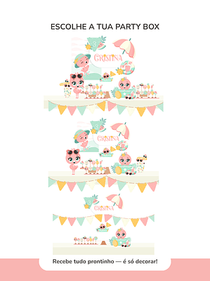 Kit de festa – Flamingos de Verão