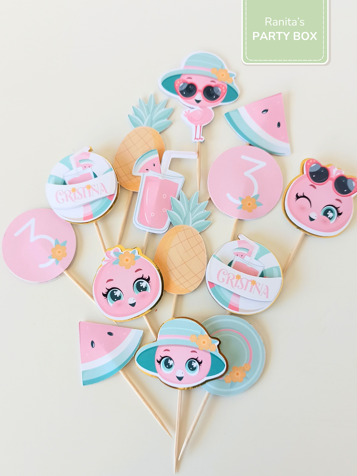 Kit de festa – Flamingos de Verão 7