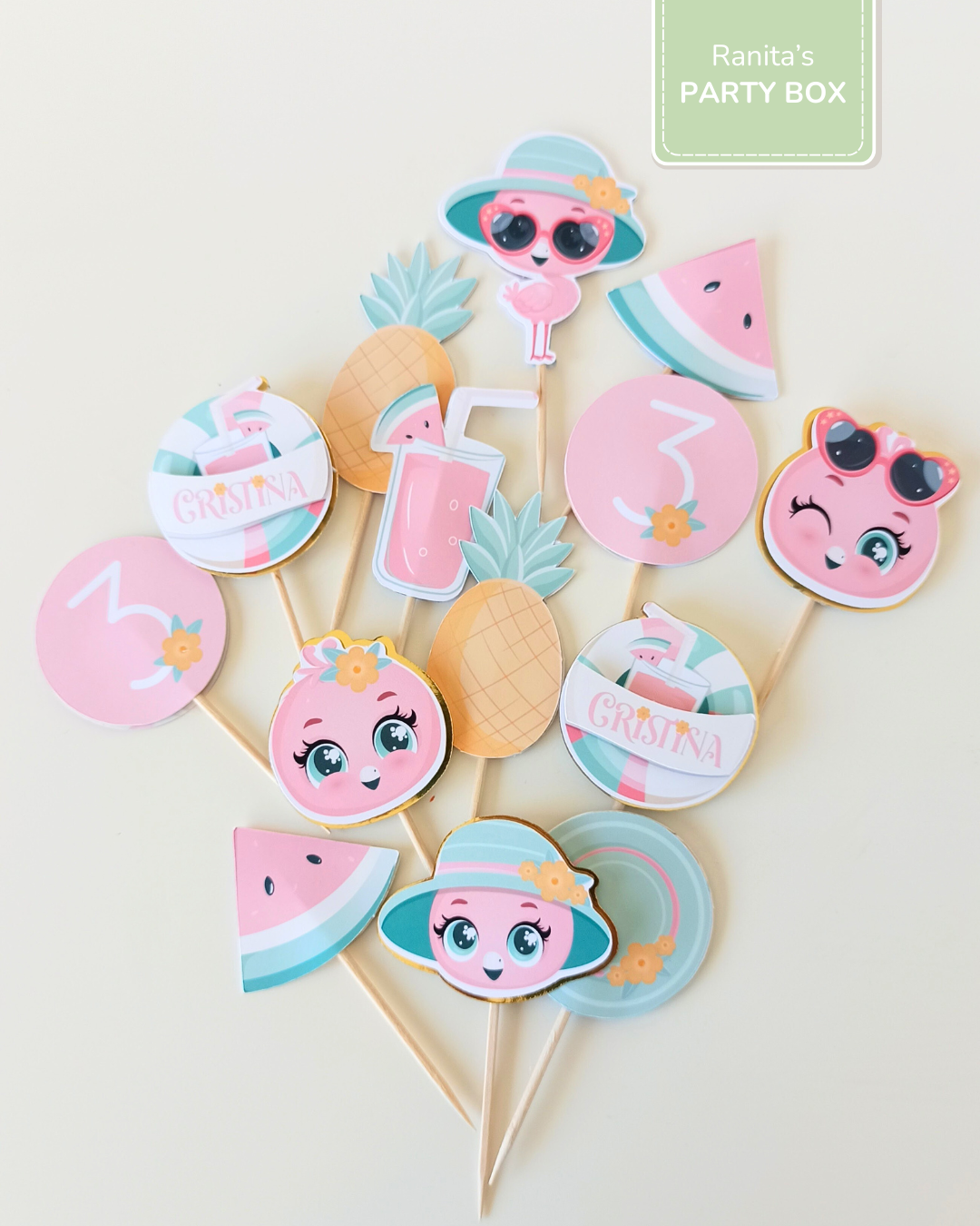 Kit de festa – Flamingos de Verão 7