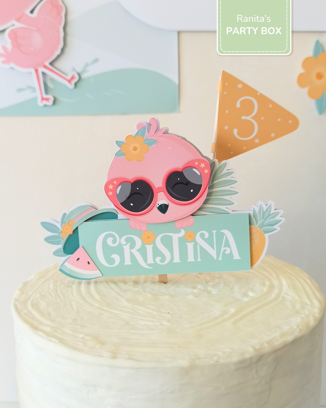 Kit de festa – Flamingos de Verão 9