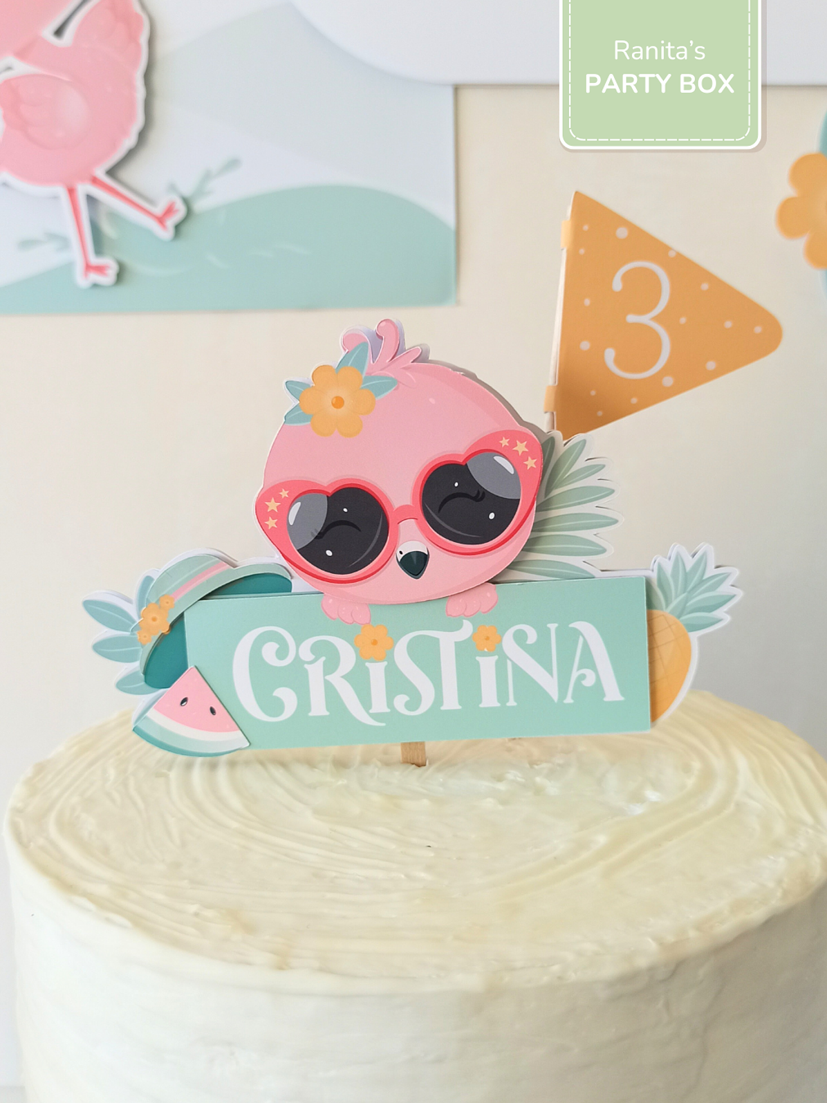 Kit de festa – Flamingos de Verão 9