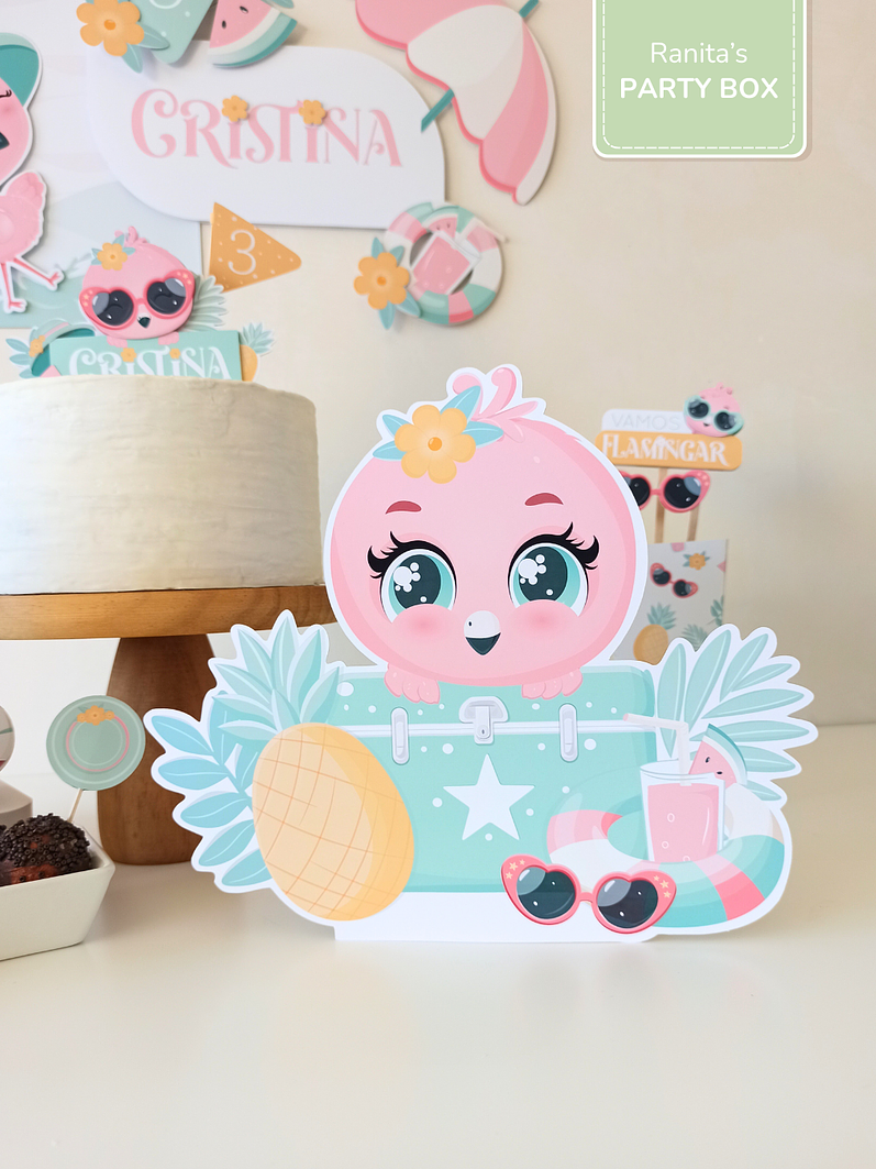 Kit de festa – Flamingos de Verão 10