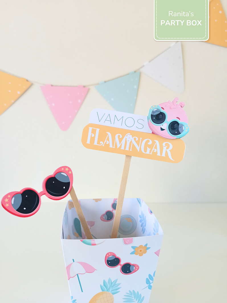 Kit de festa – Flamingos de Verão 11