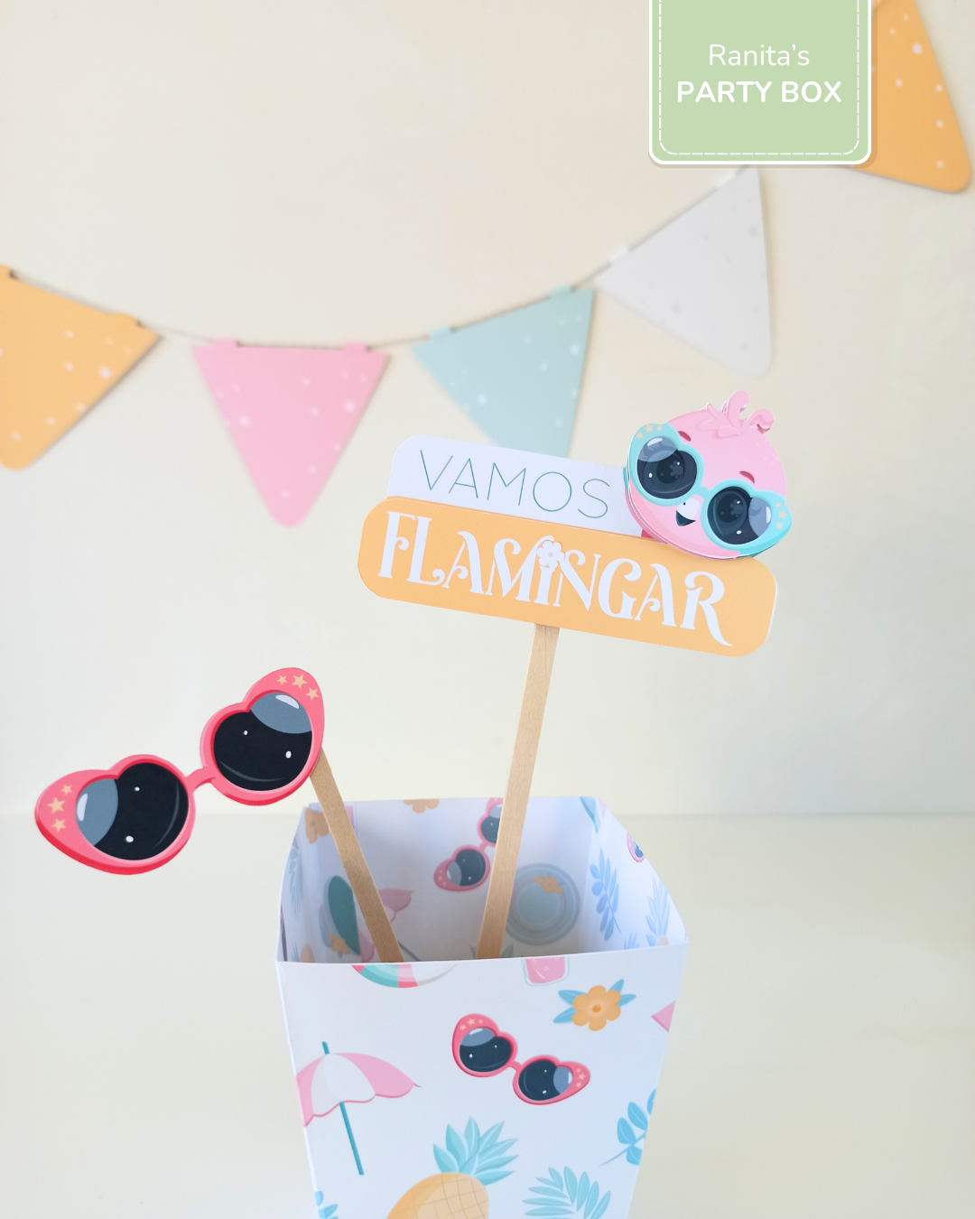 Kit de festa – Flamingos de Verão 11