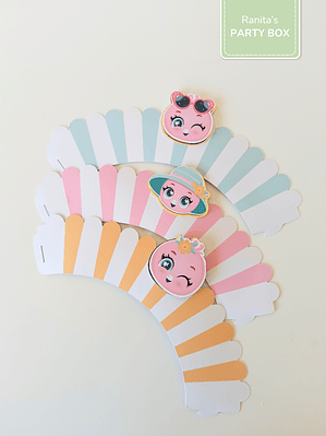 Cupcake Wrappers C/ aplique | 6 Unid. – Festa Flamingos de Verão