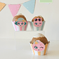 Cupcake Wrappers C/ aplique | 6 Unid. – Festa Flamingos de Verão - Thumbnail 1
