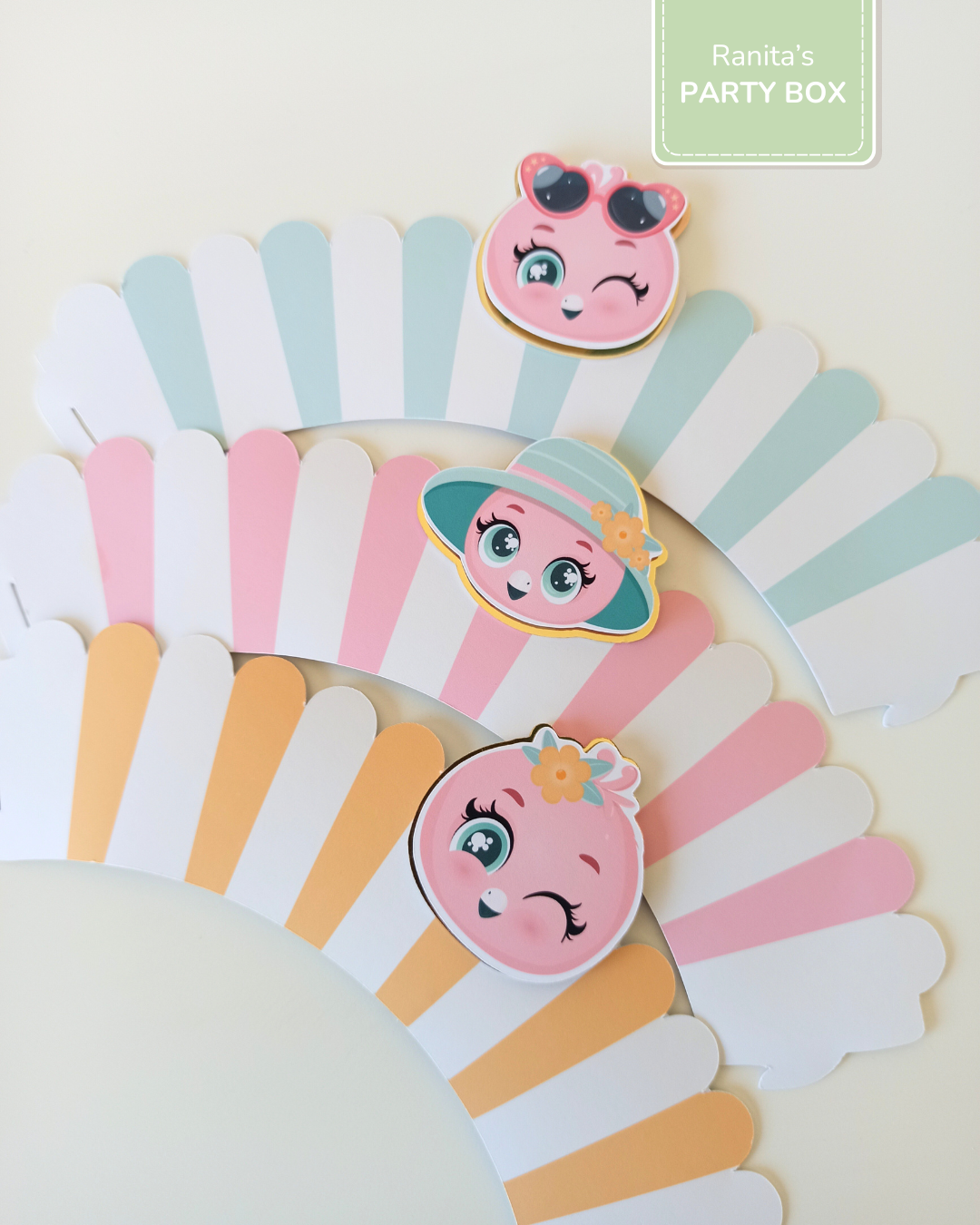 Cupcake Wrappers C/ aplique | 6 Unid. – Festa Flamingos de Verão 4