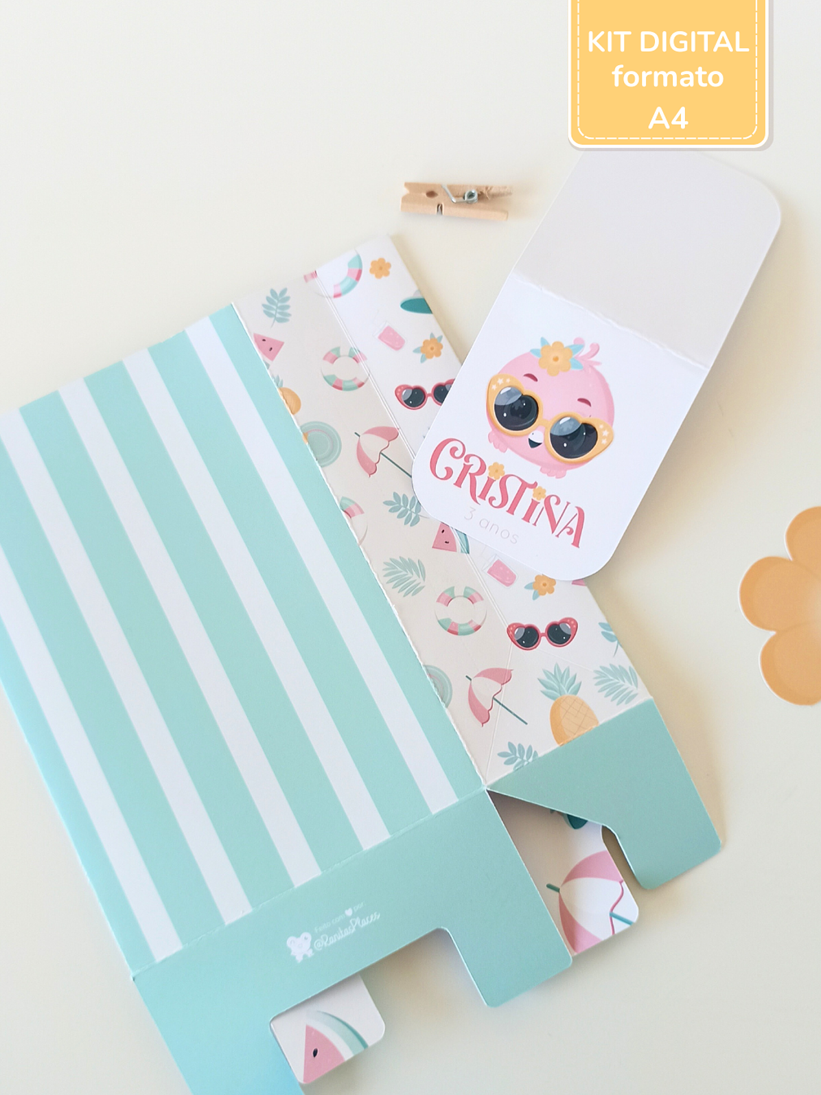  Kit Digital A4 | Festa Flamingos de Verão 5