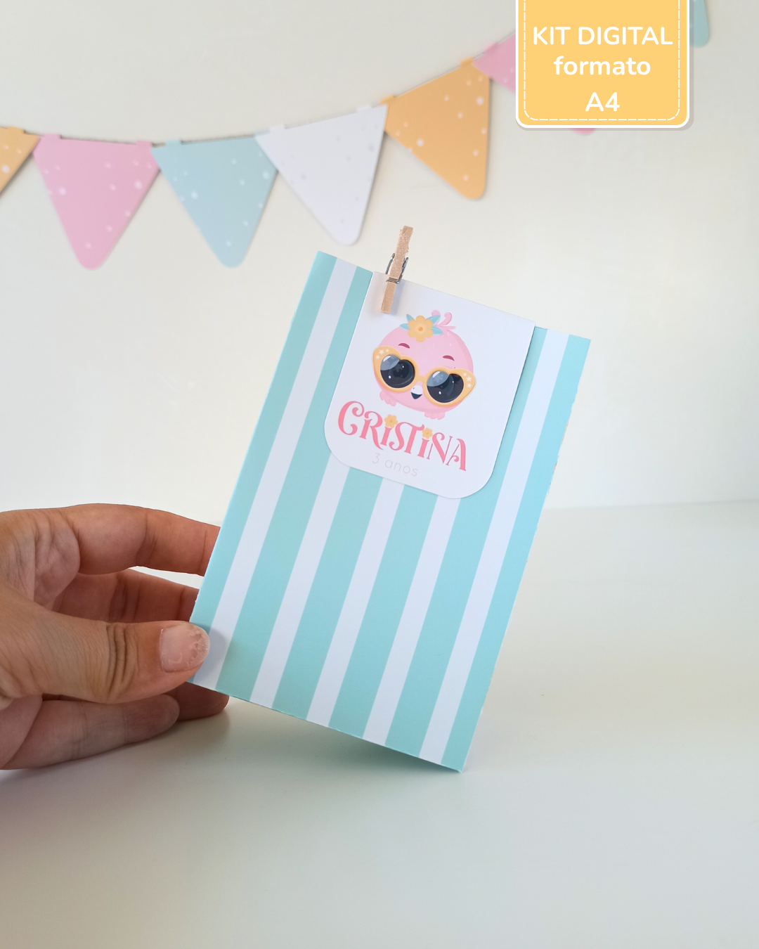  Kit Digital A4 | Festa Flamingos de Verão 8