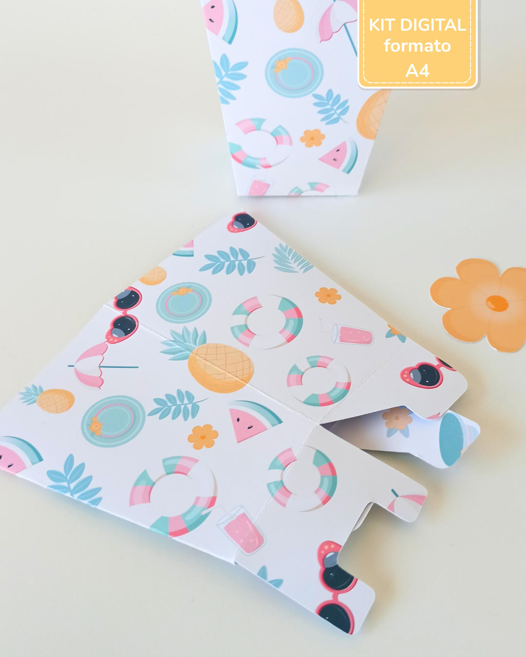  Kit Digital A4 | Festa Flamingos de Verão 9