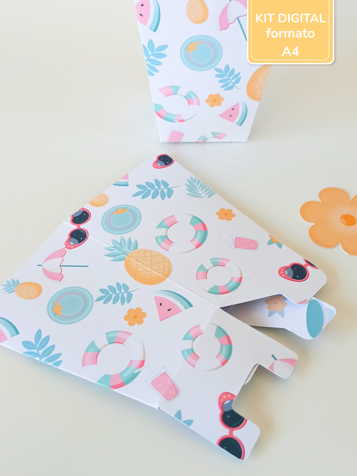  Kit Digital A4 | Festa Flamingos de Verão 9