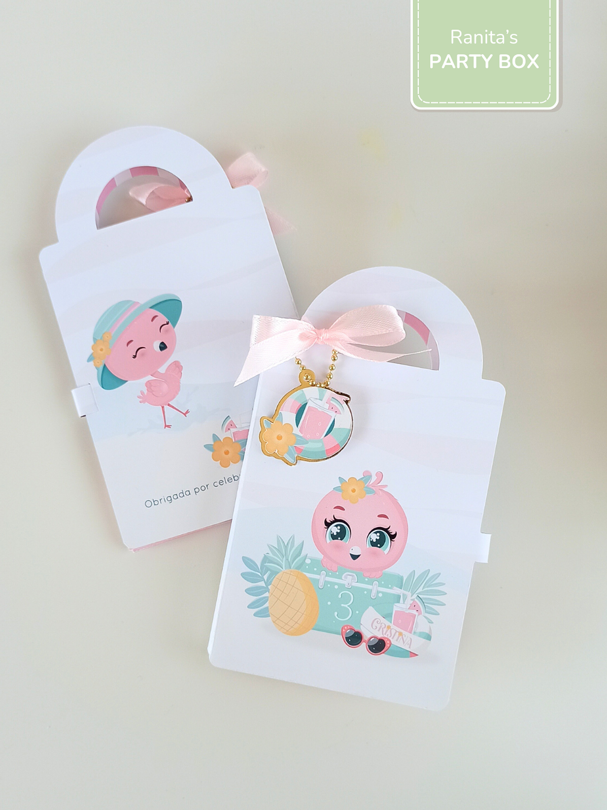 Mini maleta de colorir - Festa Flamingo de Verão 2