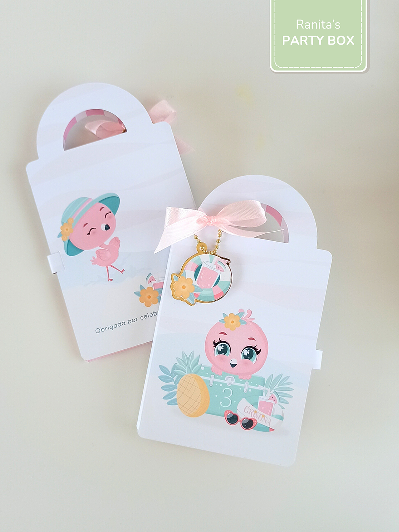 Mini maleta de colorir - Festa Flamingo de Verão 2