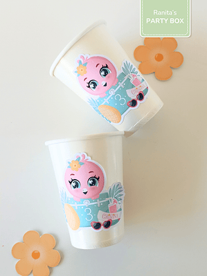 Stickers Personalizados | Pack de 12 - Festa Flamingo de Verão 