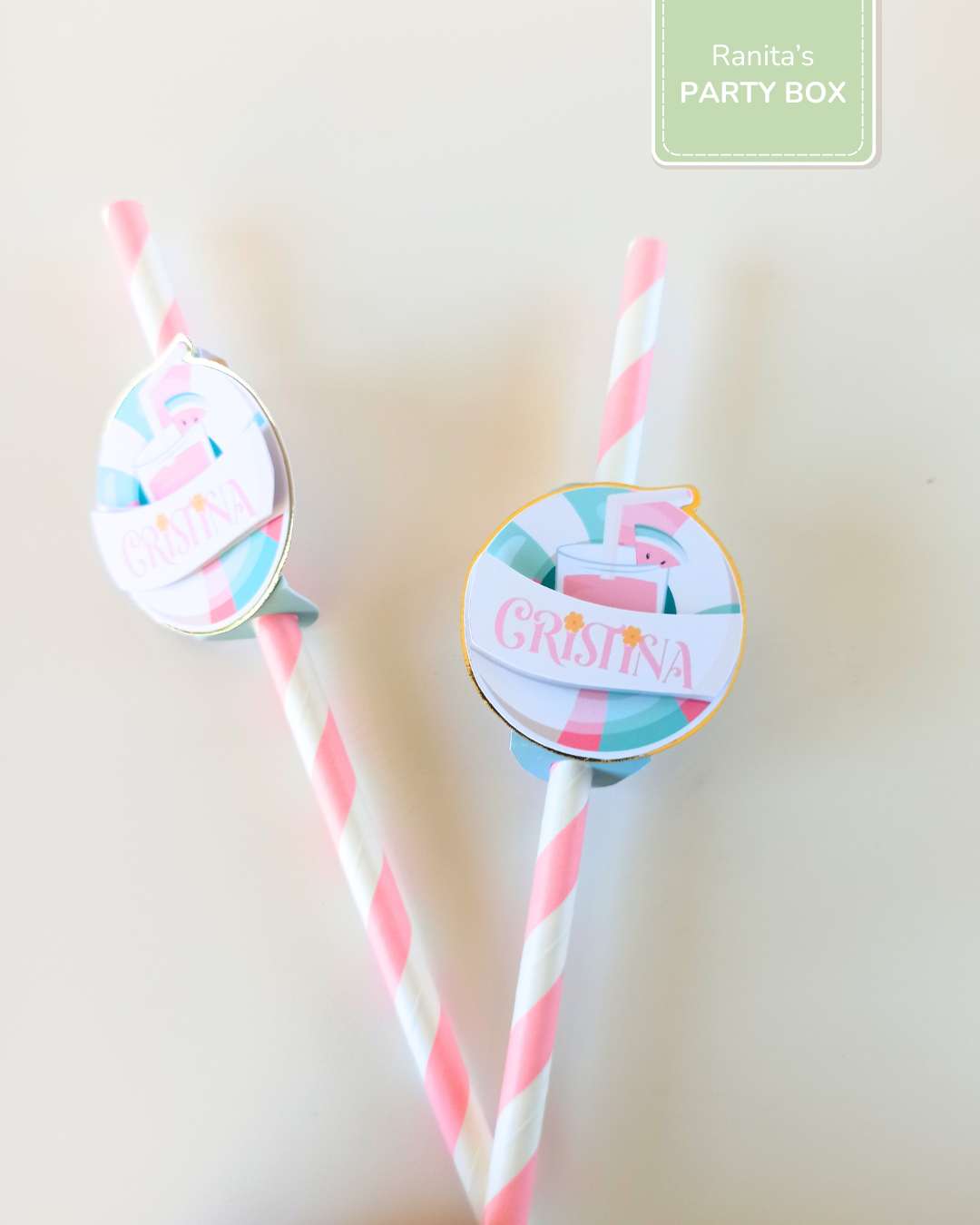 Palhinhas Personalizadas | 10 Unid. - Festa Flamingos de Verão  1