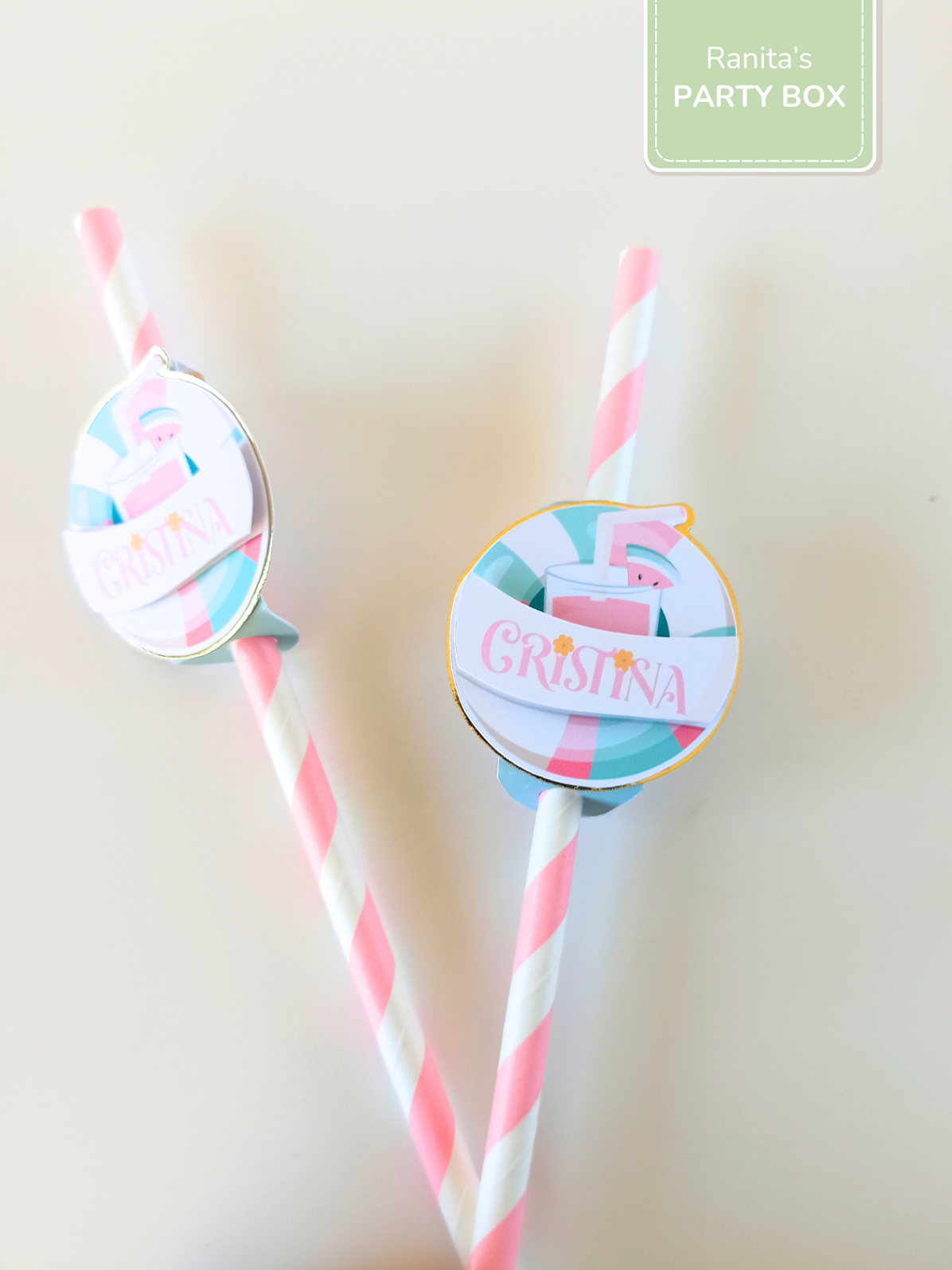 Palhinhas Personalizadas | 10 Unid. - Festa Flamingos de Verão  1