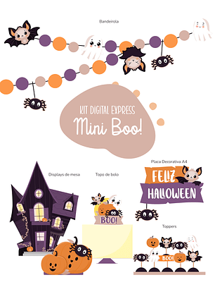  Kit Digital Express | Halloween Mini Boo! 