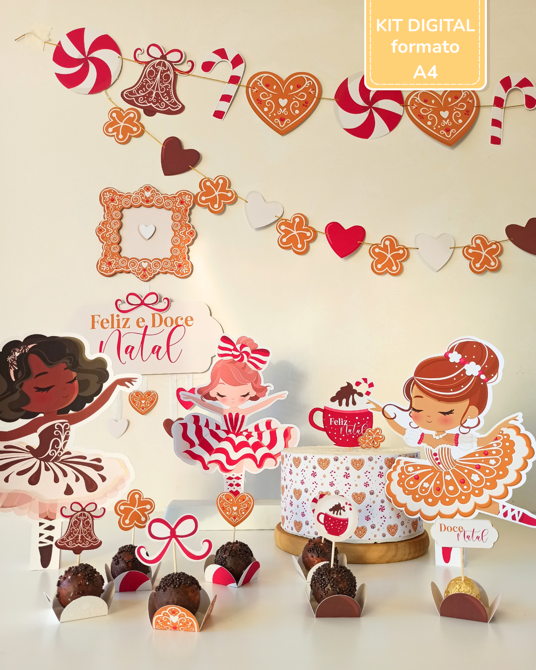 Kit Digital A4 Personalizado| Doce Ballet de Natal 4