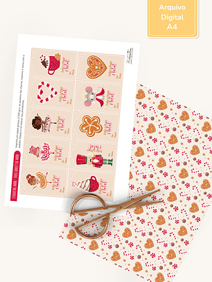 Etiquetas para imprimir - Doce Ballet Natal