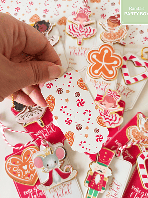 Etiquetas de Natal | 12 Unid. + 2 oferta – Doce Ballet de Natal