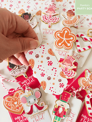 Etiquetas de Natal | 12 Unid. + 2 oferta – Doce Ballet de Natal