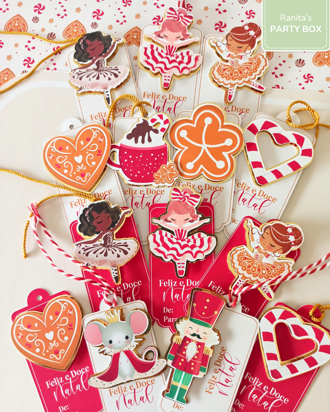 Etiquetas de Natal | 12 Unid. + 2 oferta – Doce Ballet de Natal 4