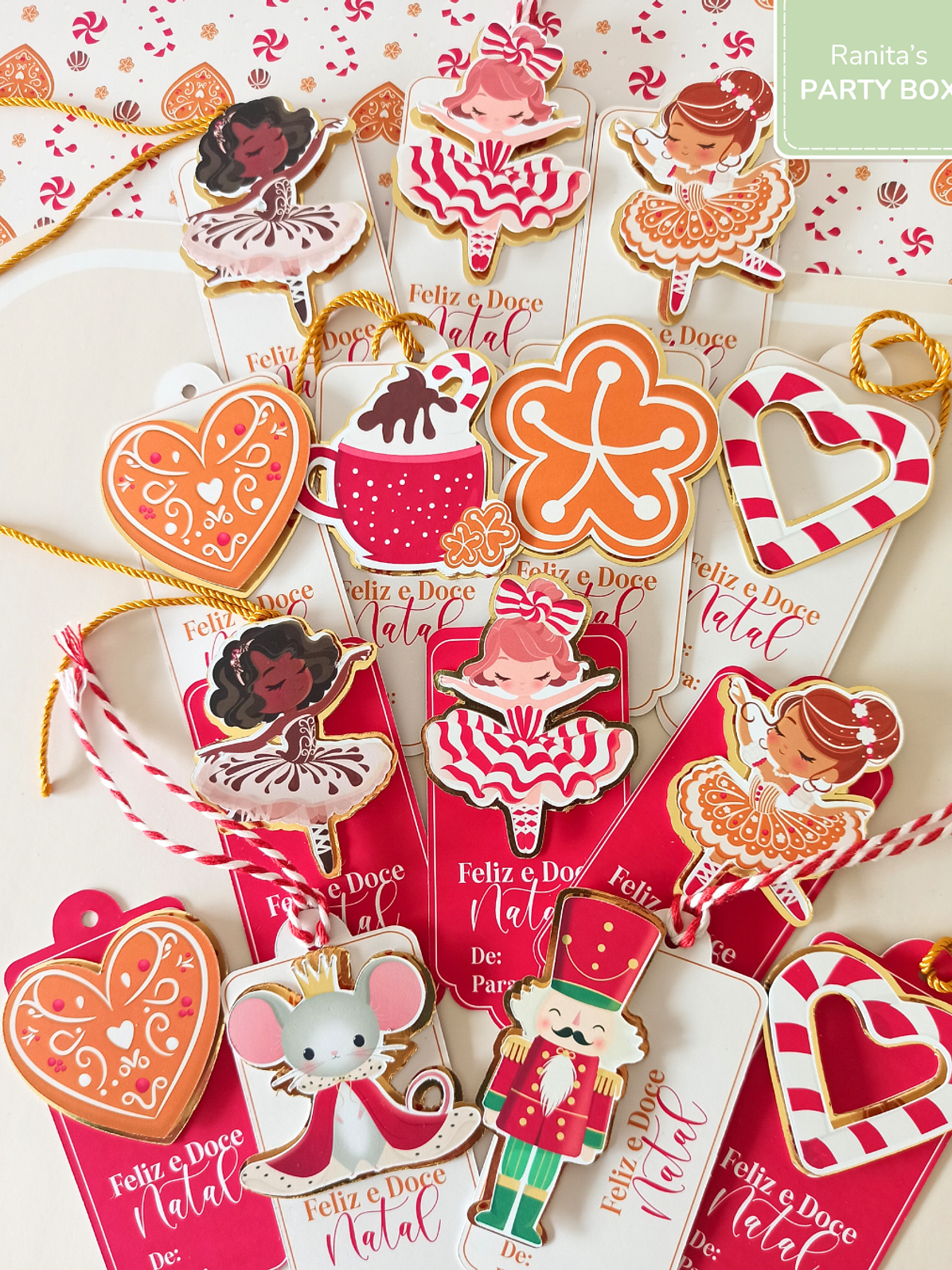 Etiquetas de Natal | 12 Unid. + 2 oferta – Doce Ballet de Natal 4