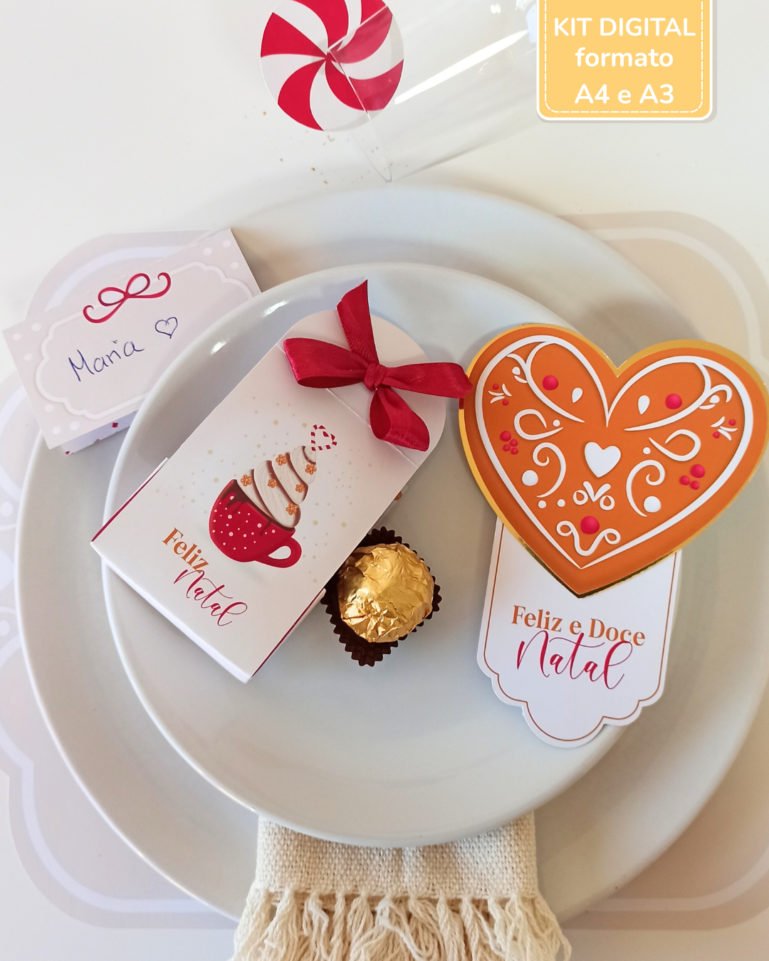  Kit Digital Mesa Posta | Doce Ballet de Natal 1